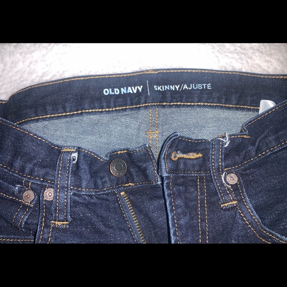 Old Navy Men’s skinny dark wash size 29x30 - Picture 3 of 7